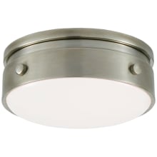 Hicks 6" Solitaire LED Flush Mount with White Glass by Thomas O'Brien