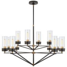Marais 45" Large Chandelier with White Glass by Thomas O'Brien