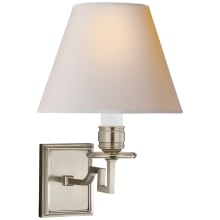 Dean 13" Single Arm Sconce with Natural Paper Shade by Alexa Hampton