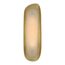 Samos 21" Tall Sculpted Sconce with Alabaster Shade by AERIN