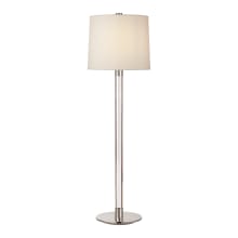 Riga 33" Crystal Buffet Lamp in with Linen Shade by AERIN