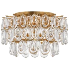 Liscia 15" Small Flush Mount with Crystal by AERIN