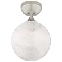 Cristol 12" Small Single Flush Mount with White Glass by AERIN