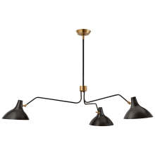 Charlton 48" Large Triple Arm Chandelier by AERIN