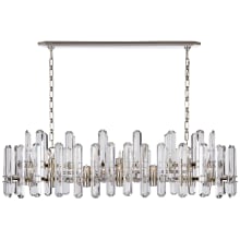Bonnington 55" Large Linear Chandelier with Crystal by AERIN