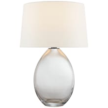 Myla 27" Medium Wide Table Lamp with Linen Shade by Chapman & Myers