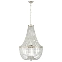 Linfort 24" Basket Form Chandelier with Clear Glass Trim by E.F. Chapman