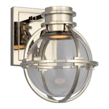 Gracie 9" Single LED Sconce with Clear Glass by Chapman & Myers