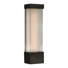 Vance 13" LED Sconce with Clear Glass Rods by Chapman & Myers