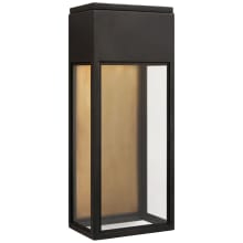 Irvine 20" Medium 3/4 Wall Lantern in Bronze with Clear Glass by Chapman & Myers
