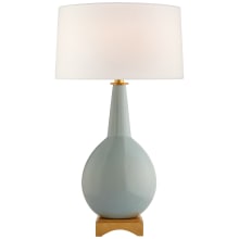 Antoine 30" Large Table Lamp with Linen Shade by Julie Neill