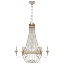 Entellina 34" Chandelier with Draped Crystal by Julie Neill