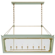 Caddo 56" Large Linear Lantern with Clear Glass by Julie Neill