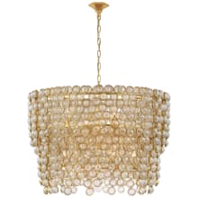 Milazzo 36" Large Crystal Waterfall Chandelier by Julie Neill