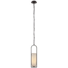 Melange 29" Small Elongated Pendant with Alabaster Shade by Kelly Wearstler