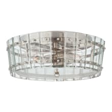 Cadence 16" Medium Flush Mount with Antique Mirror Glass by Carrier and Company