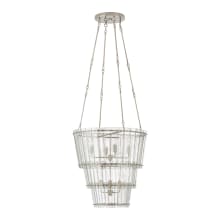 Cadence 24" Medium Waterfall Chandelier with Antique Mirror Glass by Carrier and Company