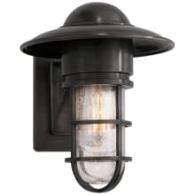 Marine 10" Wall Light with Seeded Glass by Chapman & Myers