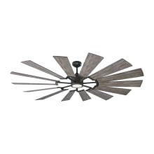 Prairie Grand 72" 14 Blade Indoor / Outdoor DC Ceiling Fan with Fan Blades, Light Kit, and Remote Control