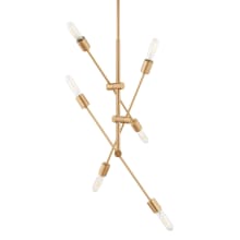 Axis 6 Light 35" Wide Abstract Sputnik Chandelier