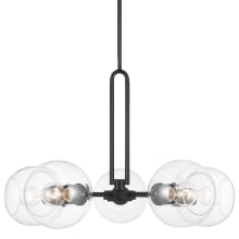 Codyn 5 Light 26" Wide Chandelier with Clear Glass Shades
