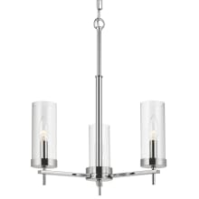 Zire 3 Light 18" Wide Outdoor Pillar Candle Chandelier / Semi-Flush Ceiling Fixture