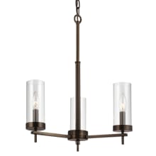 Zire 3 Light 18" Wide Outdoor Pillar Candle Chandelier / Semi-Flush Ceiling Fixture