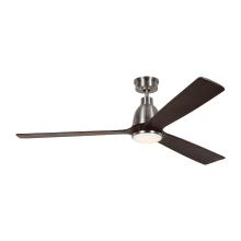 Bryden 60" 3 Blade Smart LED Indoor Ceiling Fan with Remote Control