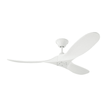 Maverick II 52" 3 Blade Indoor Ceiling Fan with Fan Blades and Remote Control