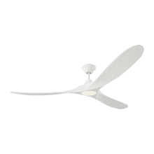 Maverick Max LED 70" 3 Blade Indoor DC Motor Ceiling Fan - Remote Control and LED Light Kit Included