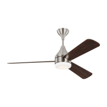 Streaming Smart 52" 3 Blade Smart LED Indoor Ceiling Fan with Remote Control