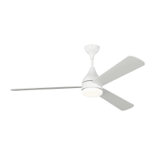 Streaming Smart 60" 3 Blade Smart LED Indoor Ceiling Fan with Remote Control