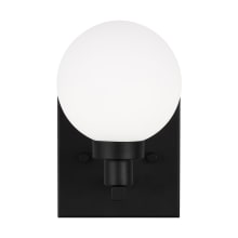 Clybourn 8" Tall Bathroom Sconce with Frosted Glass Shade