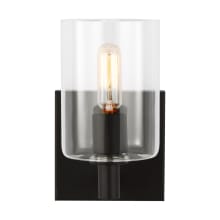 Fullton 8" Tall Bathroom Sconce with Clear Glass Shade