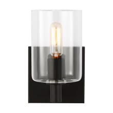 Fullton 8" Tall LED Bathroom Sconce with Clear Glass Shade