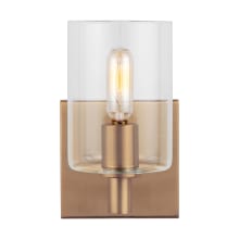 Fullton 8" Tall LED Bathroom Sconce with Clear Glass Shade