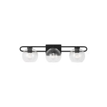 Codyn 3 Light 30" Wide Vanity Light with Clear Glass Shades