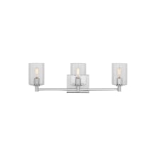 Fullton 3 Light 25" Wide Vanity Light with Clear Glass Shades