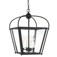 Charleston 4 Light 14" Wide Taper Candle Pendant