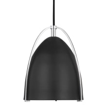 Norman 6" Wide Pendant with Midnight Black Shade