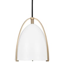 Norman 6" Wide Mini Pendant with Matte White Shade