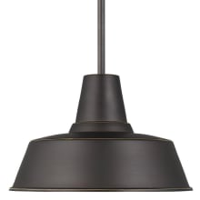 Barn Light 14" Wide Outdoor Mini Pendant - Warehouse