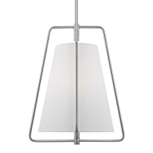 Allis 15" Wide LED Pendant with Linen Shade