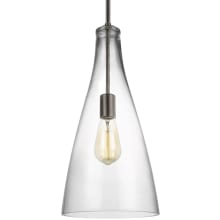 Arilda 9" Wide Mini Pendant with Clear Glass Shade