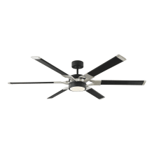 Loft 62 62" 6 Blade LED Indoor Ceiling Fan with Remote Control