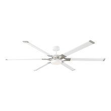 Loft 72 72" 6 Blade LED Indoor Ceiling Fan with Remote Control