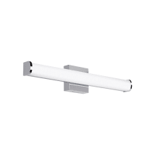 Basis Single Light 24-3/16" Wide Integrated LED Bath Bar with a Cylinder Glass Shade - 277V - ADA Compliant