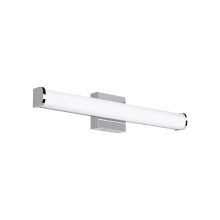 Basis Single Light 24-3/16" Wide Integrated LED Bath Bar with a Cylinder Glass Shade - ADA Compliant