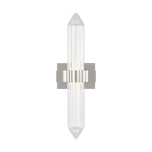 Langston 8" Tall LED Bathroom Sconce with Shades