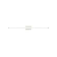 Lufe 48" Wide 3000K LED Bath Bar with Acrylic Diffuser - ADA Compliant